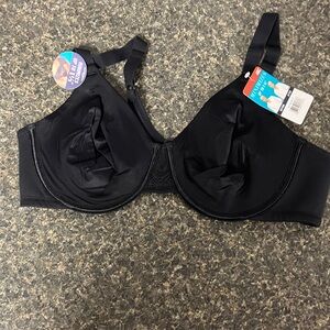 11/17 NWT vanity fair black underwire bra 40C style # 76084